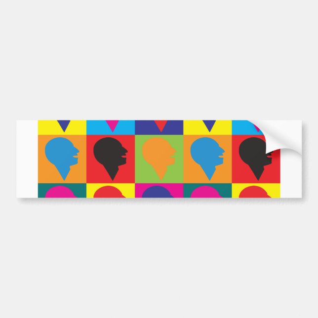 Speech Language Pathology Pop Art Bumper Sticker (Front)