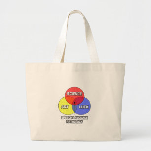 Speech-Language Pathology .. Science Art Luck Large Tote Bag