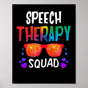 Speech Pathologist Pathology Speech Therapy Squad Poster