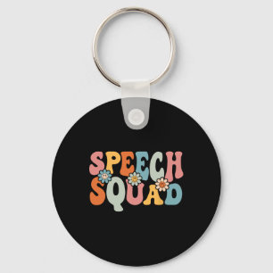 Speech Squad Fun Byck To School Teachers Students Keychain
