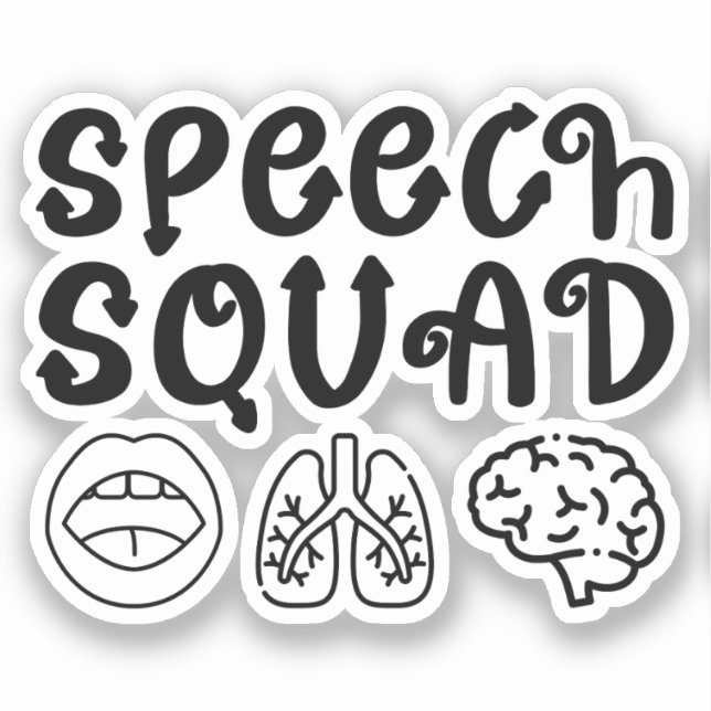 Speech Squad Pathology Teacher Birthday Present (Front)