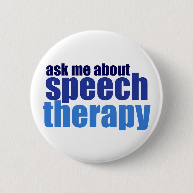 Speech Therapist 2 Inch Round Button (Front)