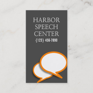 Speech Therapist Counseling Centre Business Card
