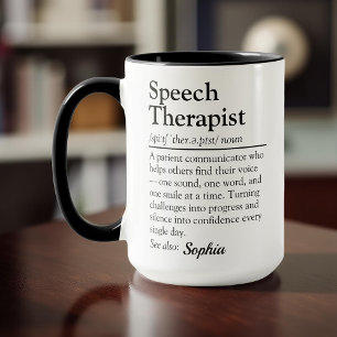 Speech Therapist Definition Personalized Gift Mug