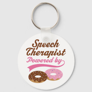 Speech Therapist Funny Gift Keychain