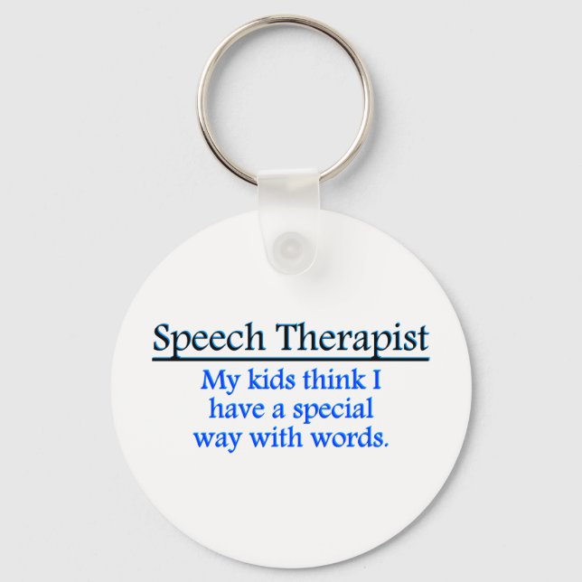 Speech Therapist Keychain (Front)
