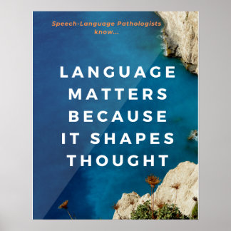 Speech Therapist Office Poster