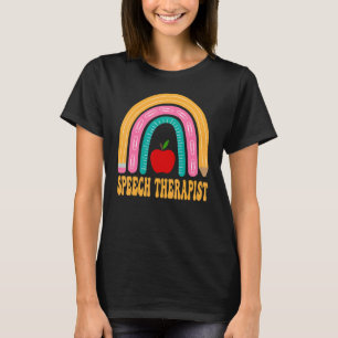 Speech Therapist Rainbow Pencil Back To School App T-Shirt