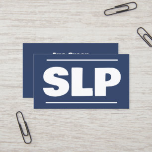 Speech Therapist SLP Business Card