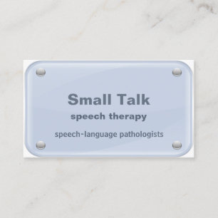 Speech Therapist - Speech-Language Pathologists Business Card