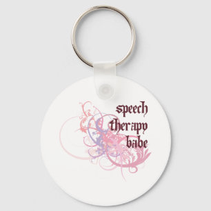 Speech Therapy Babe Keychain