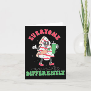 Speech Therapy Christmas Everyone Communicate Diff Card