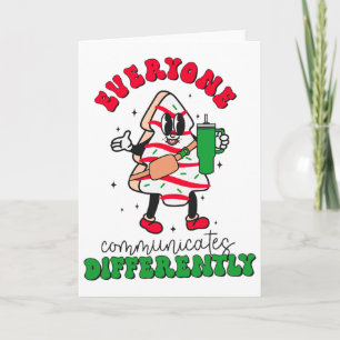 Speech Therapy Christmas Everyone Communicate Diff Card