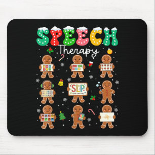 Speech Therapy Christmas Slp Therapy Cookies Ginge Mouse Pad