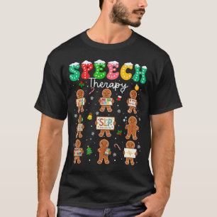 Speech Therapy Christmas Slp Therapy Cookies Ginge T-Shirt