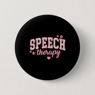 Speech Therapy Easter Communication Therapist Slp 2 Inch Round Button