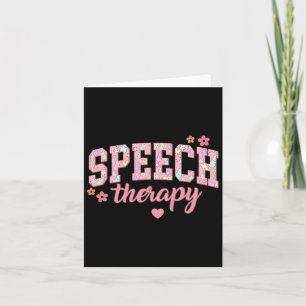 Speech Therapy Easter Communication Therapist Slp  Card