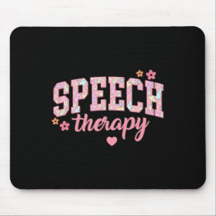 Speech Therapy Easter Communication Therapist Slp Mouse Pad