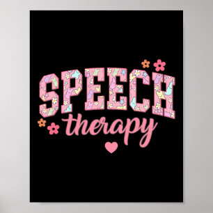 Speech Therapy Easter Communication Therapist Slp  Poster
