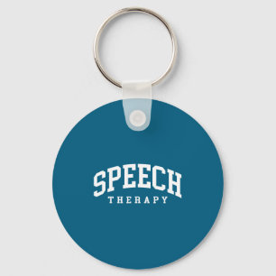Speech Therapy Funny Therapist Language Keychain
