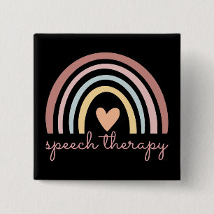 Speech Therapy I 2 Inch Square Button