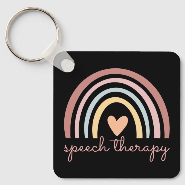 Speech Therapy I Keychain (Front)