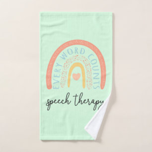 Speech Therapy II - Every Word Counts Bath Towel Set