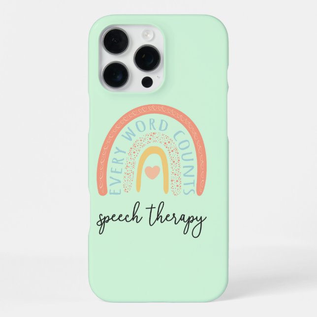 Speech Therapy II - Every Word Counts iPhone Case (Back)