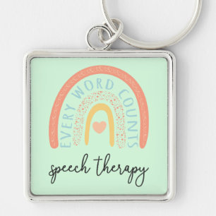 Speech Therapy II - Every Word Counts Keychain