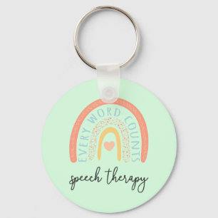 Speech Therapy II - Every Word Counts Keychain