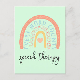 Speech Therapy II - Every Word Counts Postcard