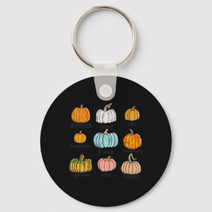 Speech Therapy Pumpkin Sped Teachers SLP Neurodive Keychain