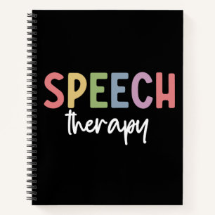 Speech Therapy SLP Speech Pathologist Gifts Notebook