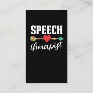 Speech Therapy Speech Language Pathologist SLP Business Card