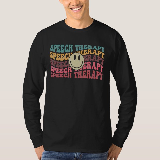 Speech Therapy Speech Language Pathologist SLP Tea T-Shirt (Front)