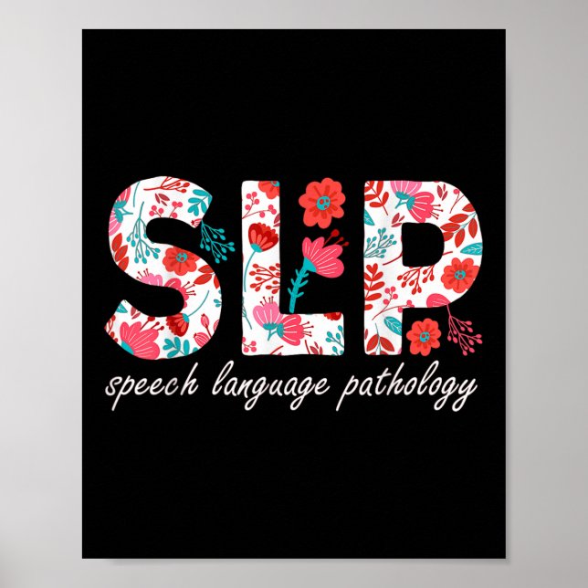 Speech Therapy Speech Language Pathology Retro Dai Poster (Front)