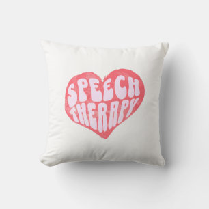 Speech Therapy Speech Language Therapist Throw Pillow