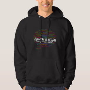 Speech Therapy Speechie Pathology Team SLP Teacher Hoodie