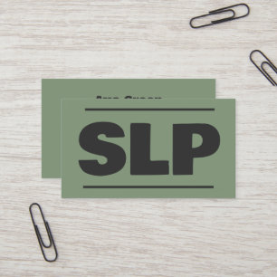 Speech Wellness Specialist SLP Business Card