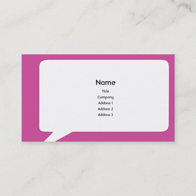 Speechbox - Business Card (Front)