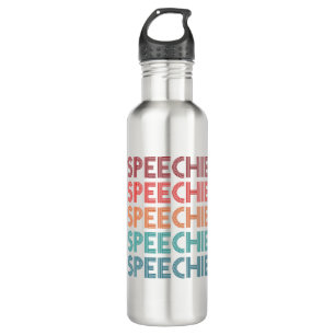 Speechie Retro Speech Pathology Pathologist SLP 710 Ml Water Bottle