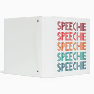 Speechie Retro Speech Pathology Pathologist SLP Binder