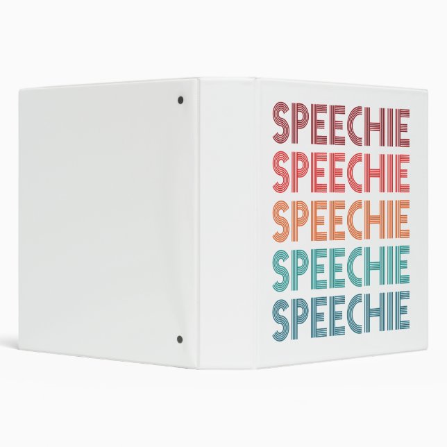 Speechie Retro Speech Pathology Pathologist SLP Binder (Background)