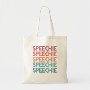 Speechie Retro Speech Pathology Pathologist SLP Tote Bag