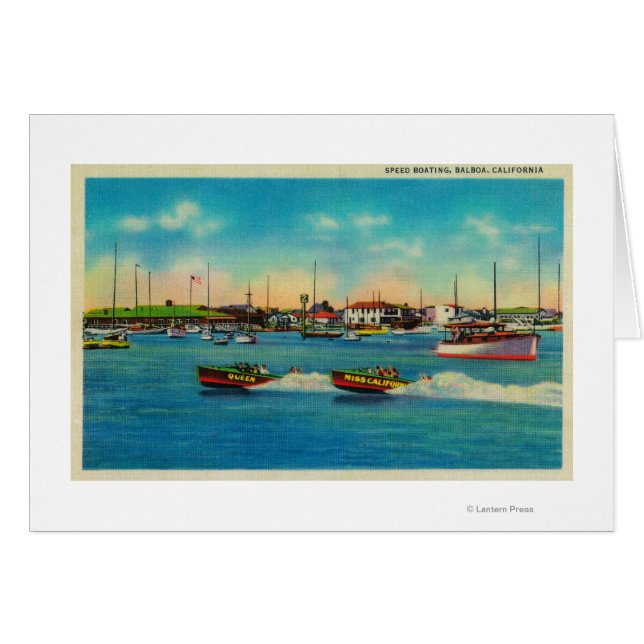 Speed Boating en Balboa, CalifornieBalboa, Califor (Devant horizontal)