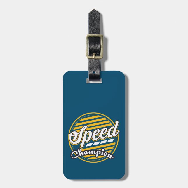 Speed Champion Luggage Tag (Front Vertical)