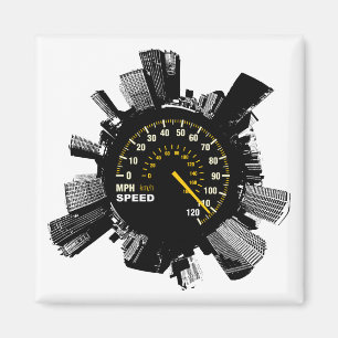 Speed City 1 Magnet