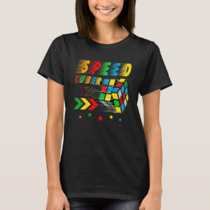 Speed Cuber Puzzle Cubing Cube's Magic Boys Girls  T-Shirt