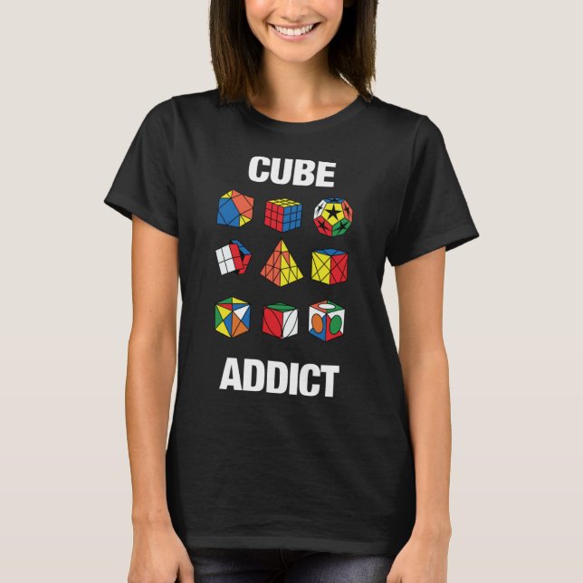 Speed Cubing Puzzle Cuber Cube Kids T-Shirt (Front)
