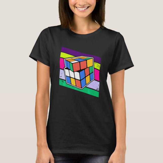 Speed Cubing Puzzle T-Shirt (Front)